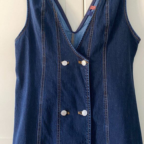 NWOT Anthropologie Pilcro Denim Midi Vest Dress - Picture 6 of 12